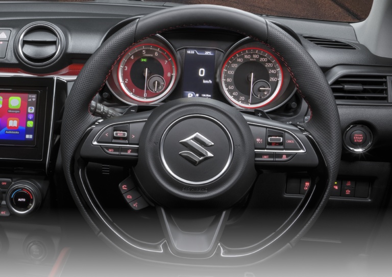 D-shaped steering wheel 