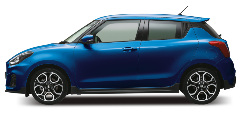 Swift Sport Blue Side view