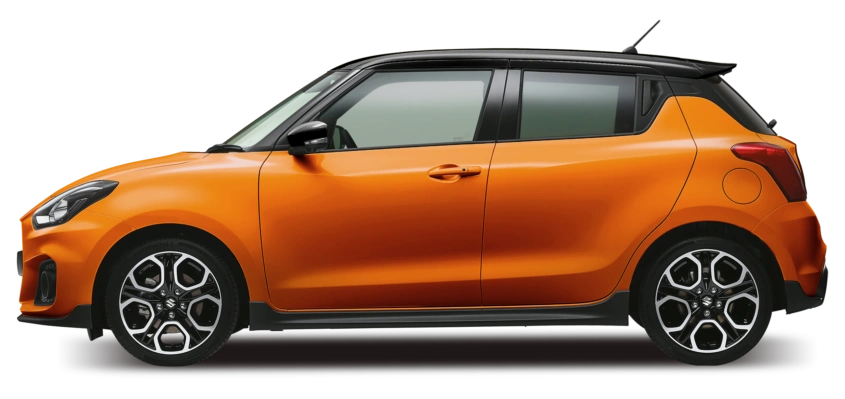 Swift Sport Orange Side view