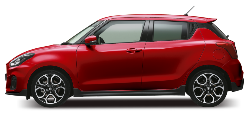 Swift Sport Red Side view