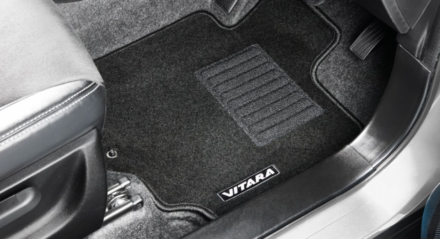 Carpet Floor Mats - Silver Logo