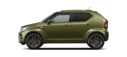 Khaki Pearl Metallic Ignis side view