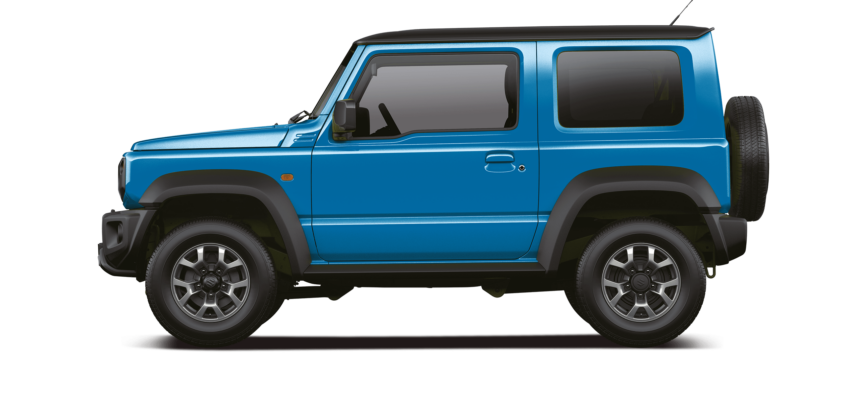 Blue Jimny Side Profile