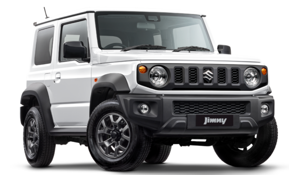 Jimny white front view