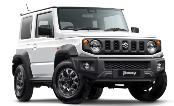 Jimny white front view