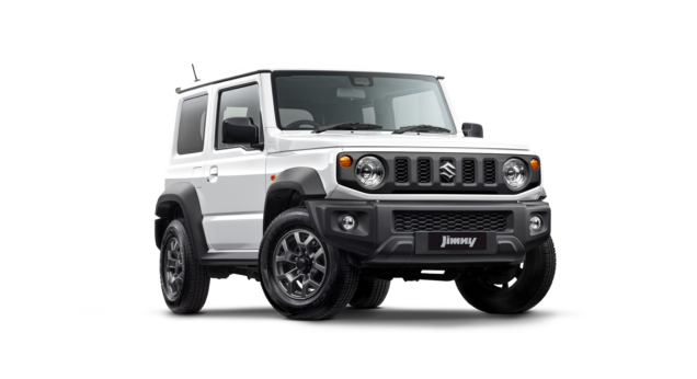 Jimny white front view