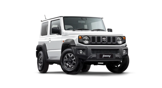 Jimny white front view