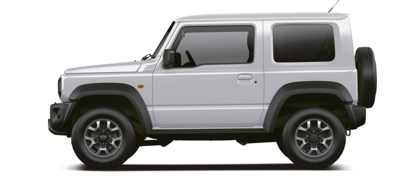 Jimny white side profile