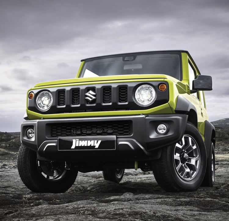 Jimny has an iconic front grille and round headlamps