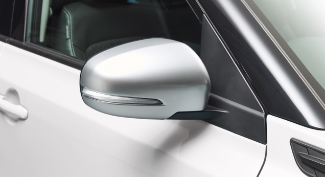 Door Mirror Cover Set (with indicator) - Brushed Aluminium