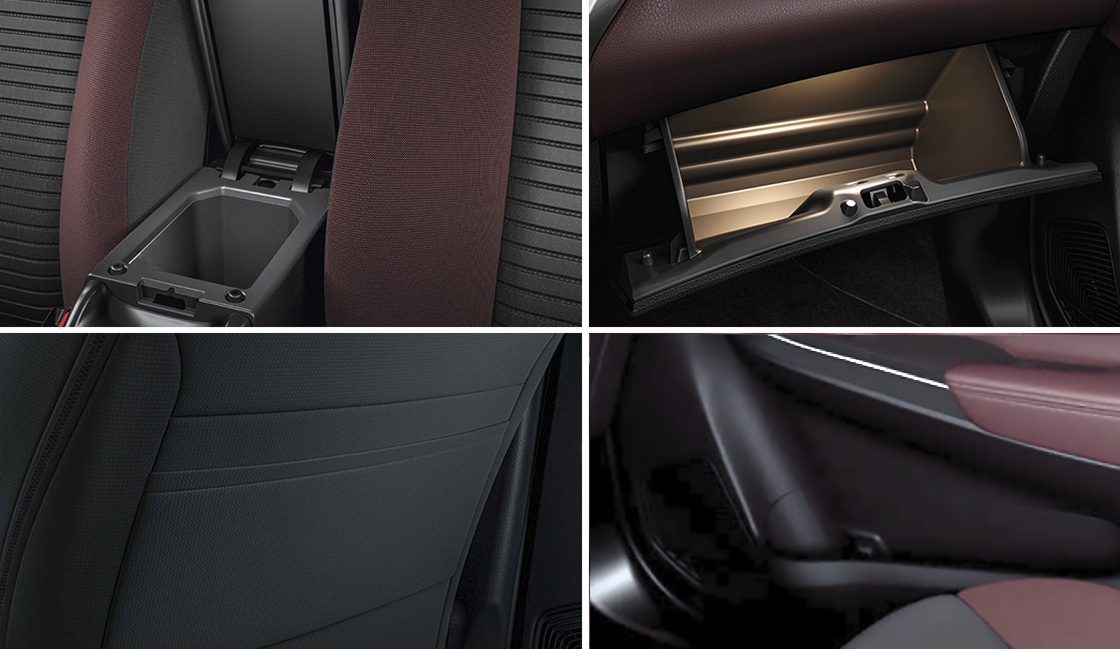 Multiple storage amenities